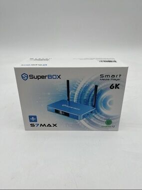 SUPERBOX S7MAX SMART MEDIA PLAYER 6K ANDROID 12 1000M Free Shipping New Sealed